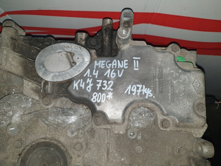 фото №8, Двигатель голый стойка renault megene ii 1.4 16v k4j732