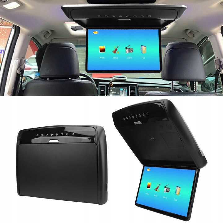 фото №8, 15.6 дюймів автомобільний монітор встановлений na дах ips екран hd mp5 ya