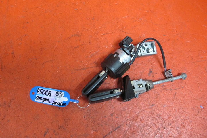 фото №1, Peugeot 5008 i 1 0u 0e замок зажигания 2x ключ pilot вставка дверь левая комплект