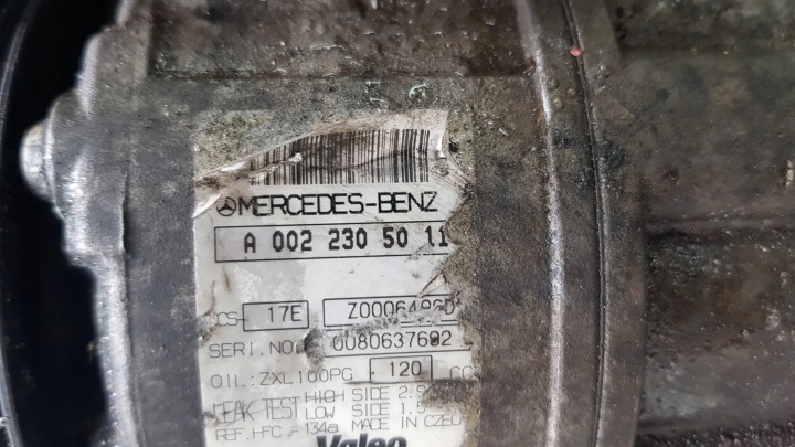 фото №8, Компрессор кондиционера a0022305011 mercedes w204 w211 w212 2.2cdi