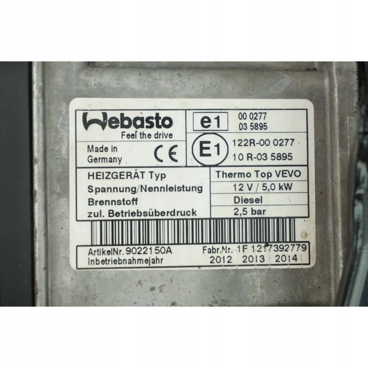 фото №3, Отопление стояночный вебасто vw caddy touran 1k0815005ml 9022150a