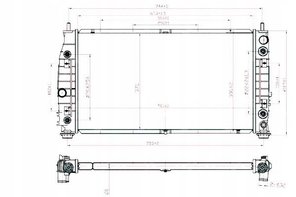 фото №2, Радиаторов chrysler 300m 2,7 3,5 98-04 nrf