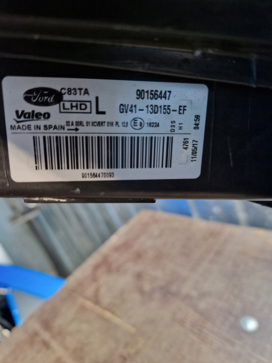 фото №12, Фара передня ліва ксенон led skr. ford kuga mk2 рестайлінг
