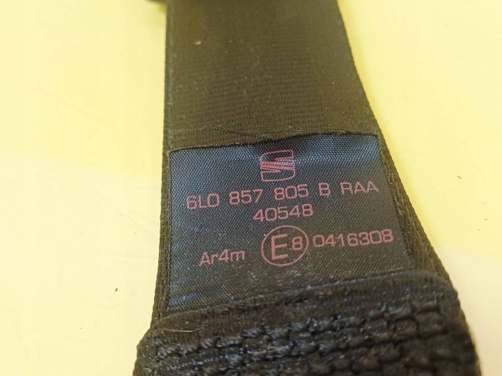 фото №9, Pas безпеки праве зад seat ibiza iii 3 двері 6l0857805b nr597