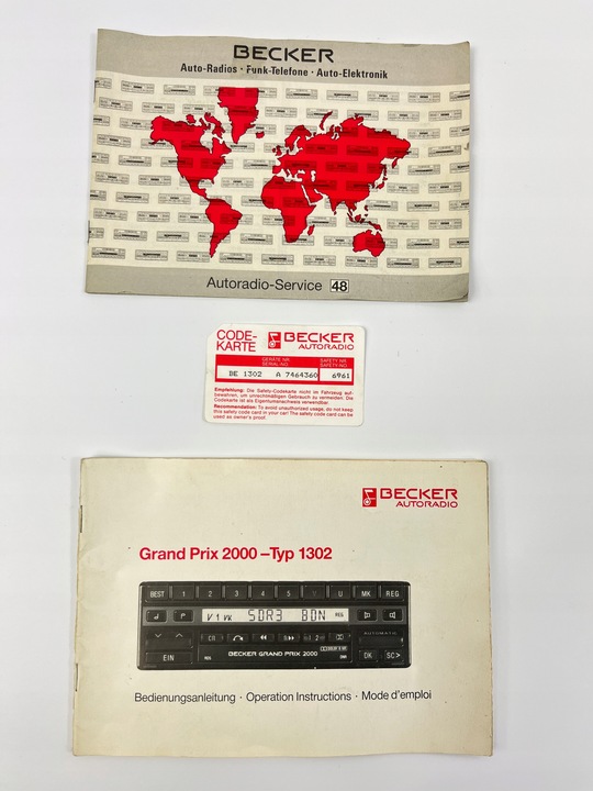 фото №10, Радіо becker grand prix 2000 be1302 mercedes w124 w140 r129 w201 0028208086