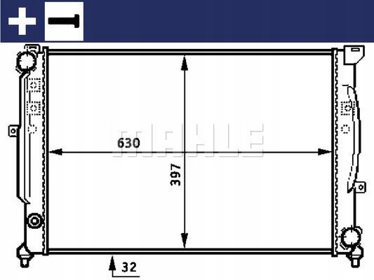 фото №11, Радіатор vw a4/passat 2,5tdi mahle cr 423 000s радіатор, система