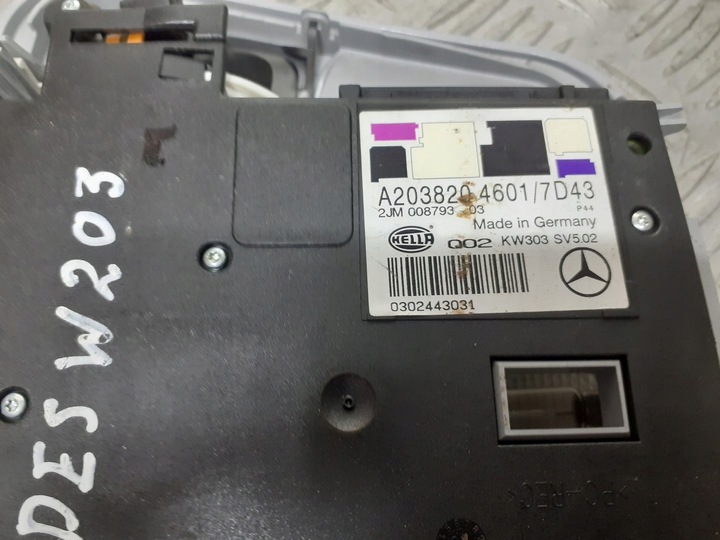 фото №4, Освітлення кабіни перед mercedes c-klasa w203