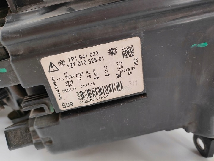 фото №11, Левая правая лампа перед 7p1941033 touareg 7p 10^ bi-xenon led