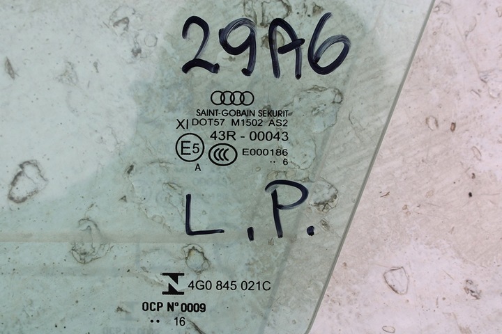 фото №14, Audi a6 скло двері ліві 4g0845021a 4g0845021 ліва перед передня подвійна