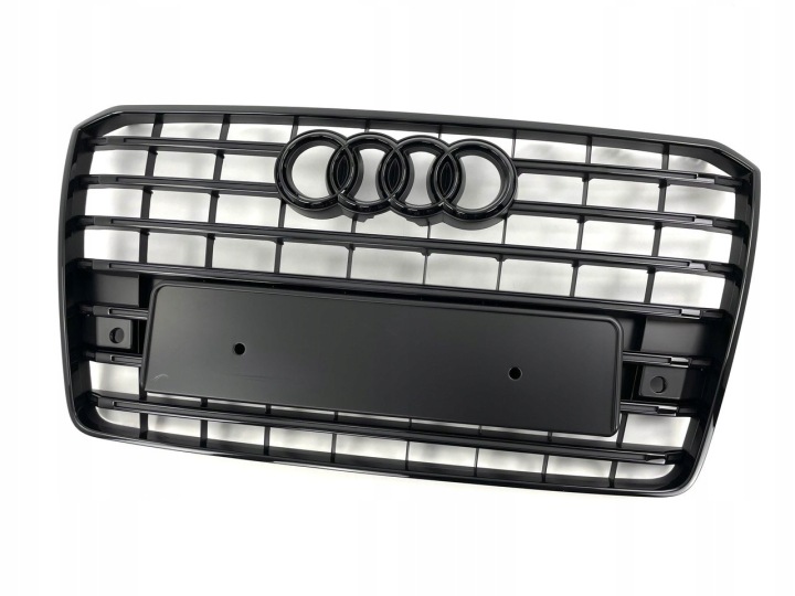 фото №12, Audi a8 s8 d4 рестайлинг 2014-2017 решётка радиатора решётка тень line