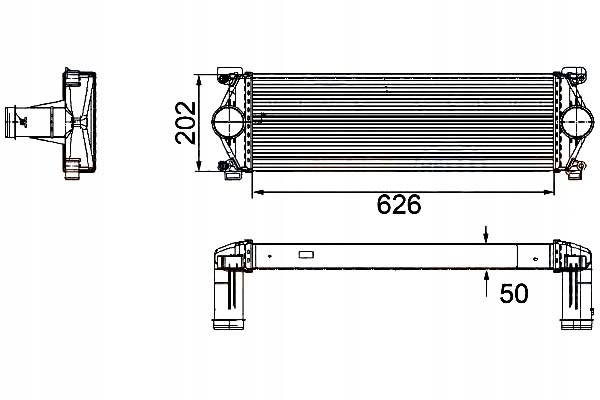 фото №2, Hella интеркулер радиаторов воздуха doładowujące