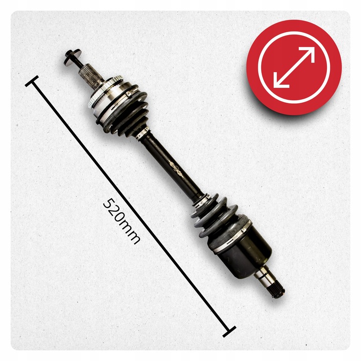 фото №4, Полуось левая volvo s60 i 2.4 d 2.4 d5 2000- автомат новая