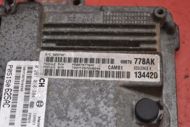фото №8, Блок керування двигуном (ecu) p05150625ac jeep grand cherokee 4 iv wk2 3.0 d 241 km 10-