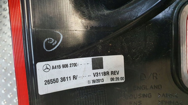 фото №11, Лампа зад права mercedes citan a4159062700 12-