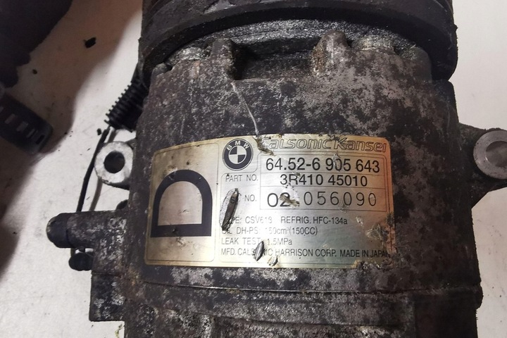 фото №6, Компресор кондиціонера bmw 3 e46 64526905643 2.0l дизель 100kw 2001