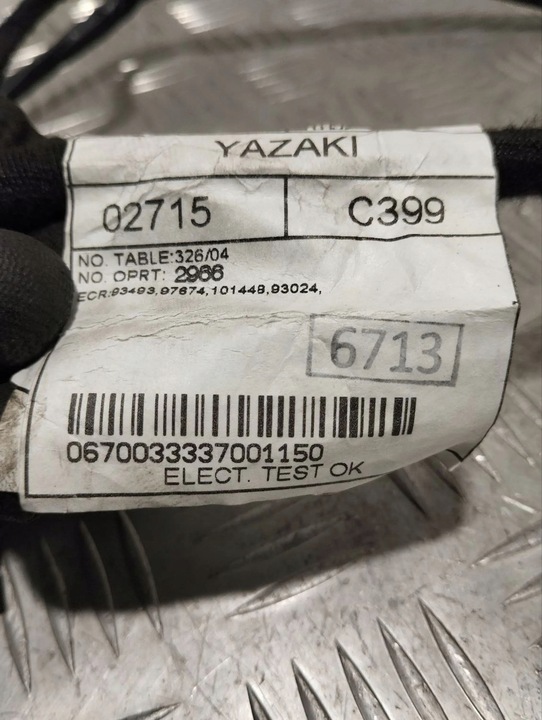 фото №6, Maserati levante 2019 джгут провід двері задніх 06700333370