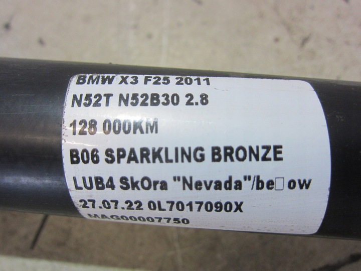 фото №13, Bmw f25 x3 піввісь права ліва задня 7598032