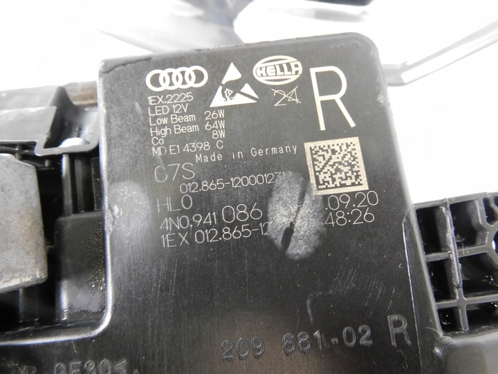 фото №16, Audi a8 s8 d5 4n лампа правая левая laser комплектные