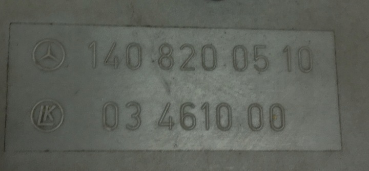 фото №13, Панель керування сидіння лівий перед mercedes s w140 1408200510