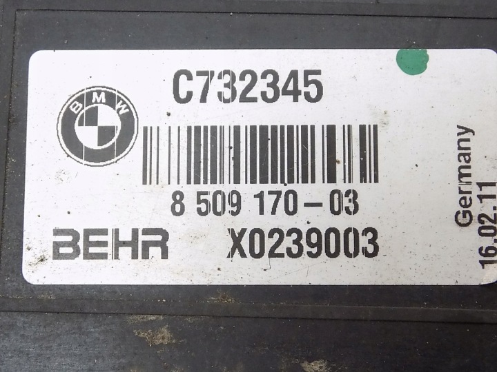 фото №8, Радиатор комплект вентилятор - bmw 5 f10 f11 520d 2.0d n47