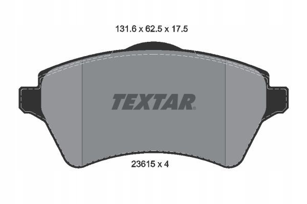 TEXTAR 2361501 КОЛОДКИ ТОРМОЗНЫЕ