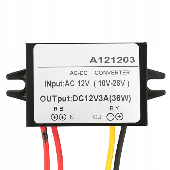 фото №7, 10-28v na dc 12v регулятор конвертер мощности 3a ac