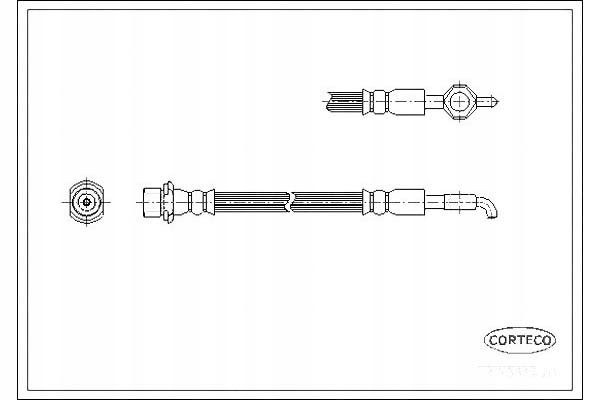 фото №1, Corteco 19031970 шланг тормозной гибкий