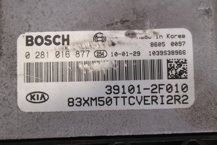 фото №6, Комп'ютер двигуна 0281016877 39101-2f010 kia sorento ii