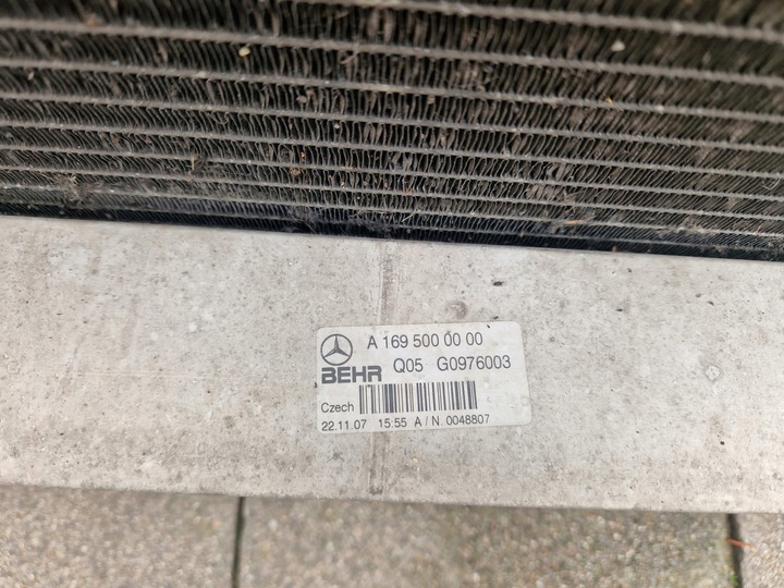 фото №10, B-klasa w245 2.0 cdi автомат комплект радіатор з вентилятор