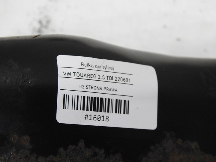 фото №7, Тележка подрамник зад awd vw touareg i 2.5 tdi