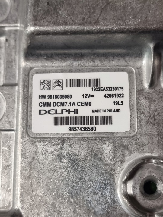 фото №8, Peugeot ii 2.0 bluehdi компьютер двигателя ecu 9818035080