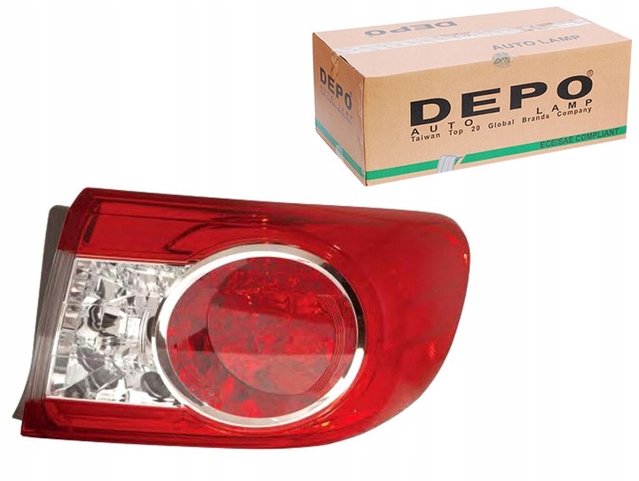 фото №1, Depo лампа зад p запчастина зовнішня toyota corolla