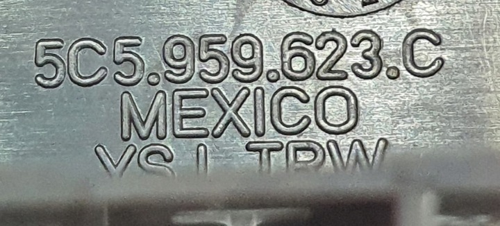 фото №3, Заглушка кнопки vw new beetle ii 5c 5c5959623c