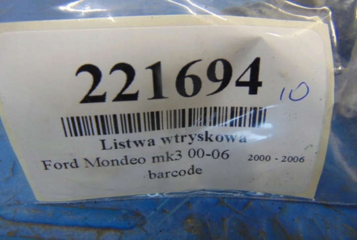 фото №8, Ford mondeo mk3 2.0 планка вприскувальний 4m5g9d280db