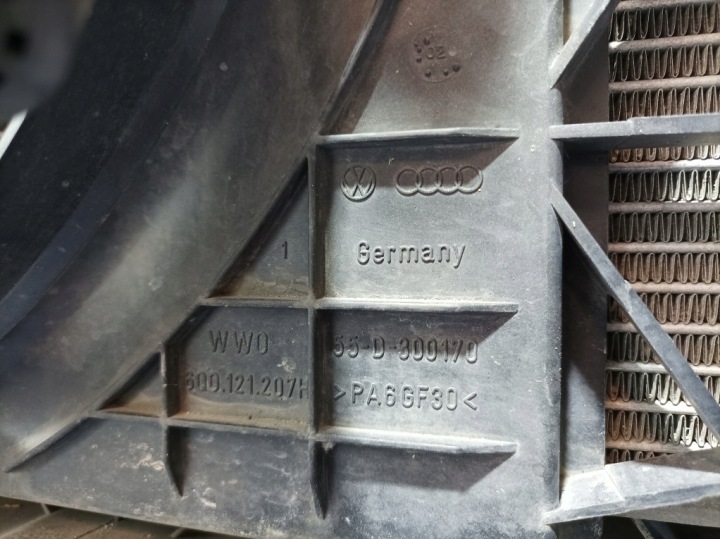 фото №9, Vw polo iv 9n 1.4tdi 75km усилитель передняя панель радиатор 6q0806564