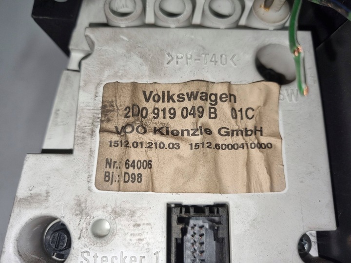фото №3, Приборы vw lt 35 2,5 sdi/tdi 2d0919049b
