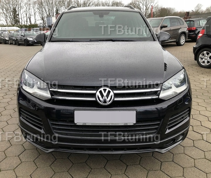 фото №7, Спойлер накладка бампера перед touareg 7p 2010-2014 ver2 tfb тюнинг