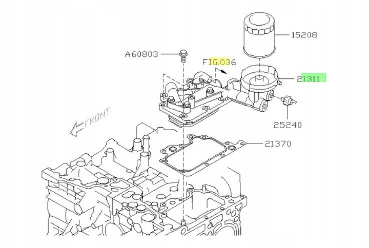 фото №1, Радиаторов масла subaru forester xv legacy 2.0 дизель 2012-2020