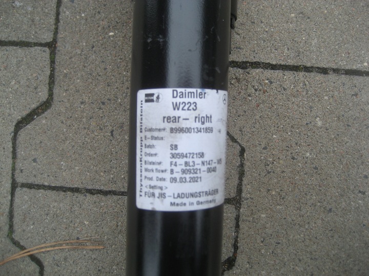 фото №8, Mercedes 223 w223 s класс амортизатор зад правые