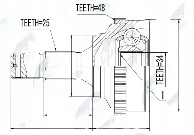 фото №1, Шарнір піввісь npz-pe-018 nty