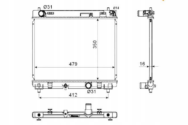 фото №1, Nrf радиаторов toyota yaris 1,4d d4d 06-
