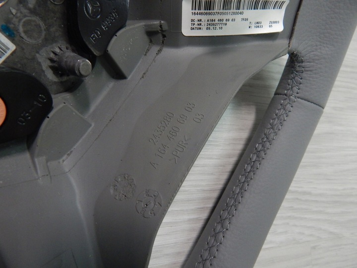 фото №9, Mercedes ml w164 рестайлинг r-klasa w251 рестайлинг руль новая кожа sport лепестки