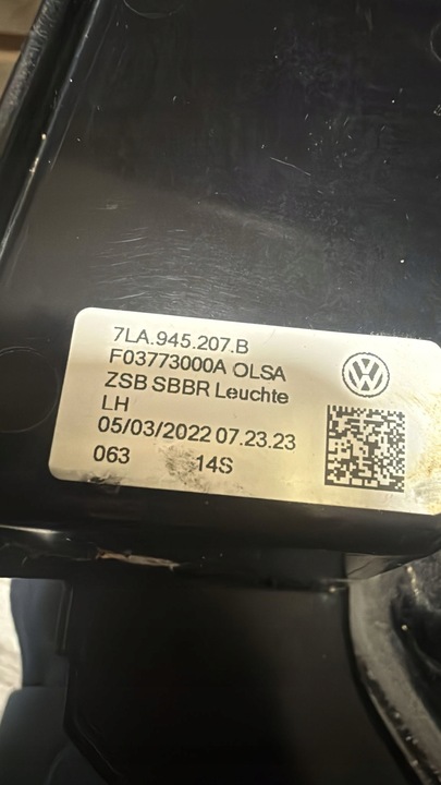 фото №8, Vw t6 t6.1 рестайлинг 7la multivan transporter 19- лампа зад левая led 7la945207b