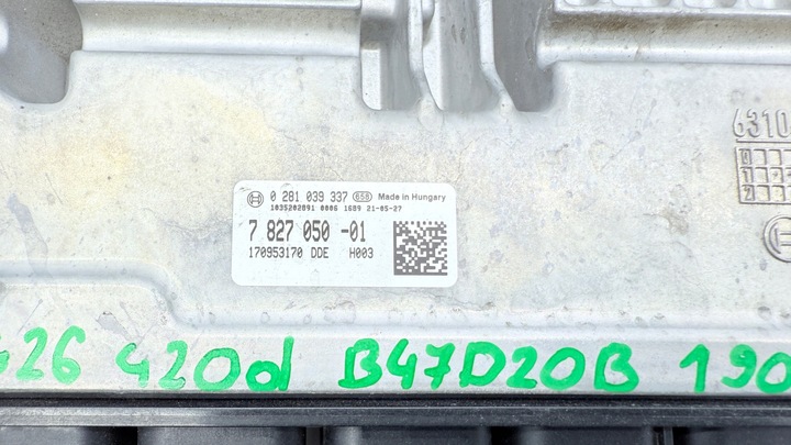фото №6, Bmw g20 g21 g26 компьютер блок управления двигателя 420d 190km b47d20b 7827050