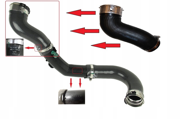 фото №11, Труба шланг turbo renault master iii movano b nv400 2.3 dci 144600588r