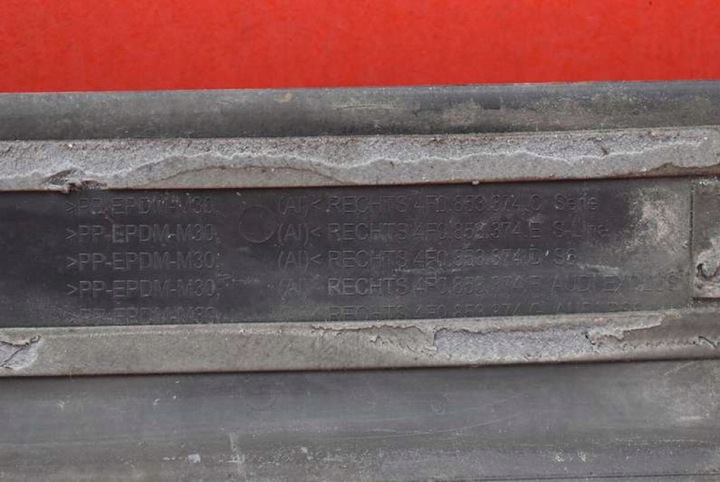 фото №12, Планка порогова праві перед 4f0853374k audi a6 c6 s-line 04-08