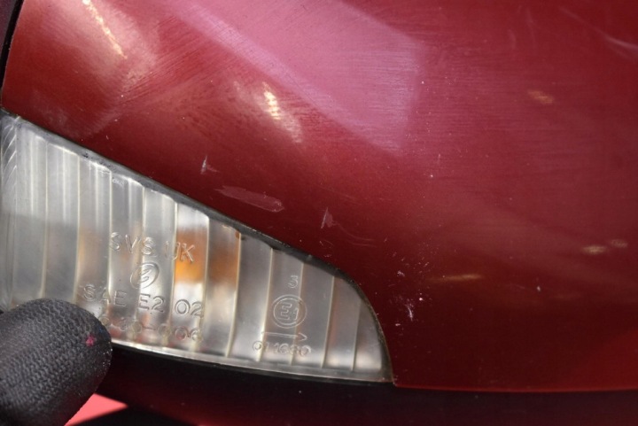 фото №8, Зеркало правое красный eu 015850 volvo v50 1 i 03-11 6 pin