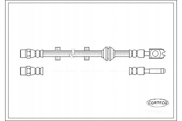 фото №1, Corteco 19032465 шланг тормозной гибкий