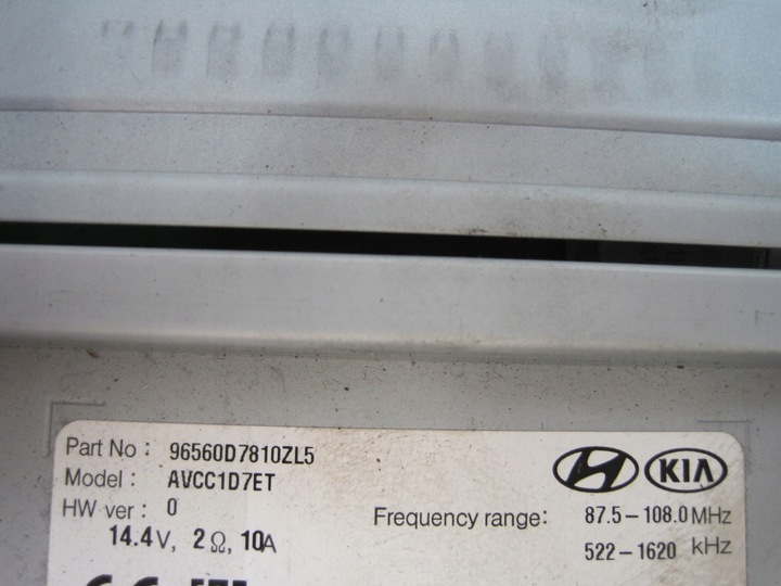 фото №14, Радіо навігація дисплей hyundai tucson ii iii 96560d7810zl5