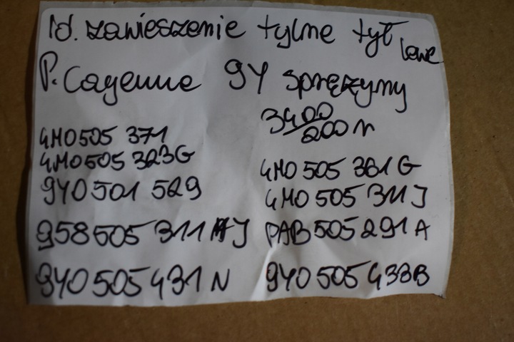 фото №8, Ідеальна підвішування зад задні ліві porsche cayenne 9y пружини 1